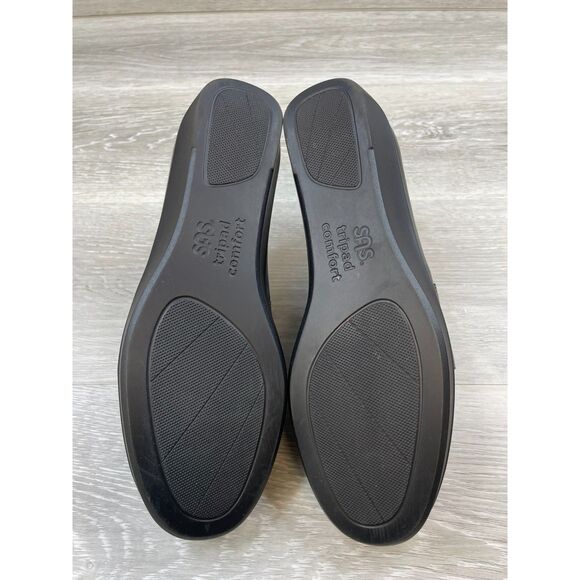 SAS Nora Women's Loafer Driving Wedge Slip-On Leather 9.5 Black Comfort Shoes - Picture 6 of 11